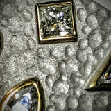 "Diamond Emily" 18kwg Solid wide love-cuff Bracelet by Kupfer Design