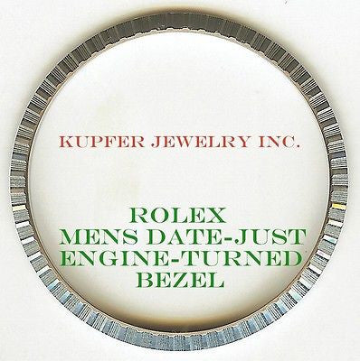 Rolex Mens President, Date-Just, Date Bezel - Engine Turned - Kupfer Jewelry - 1