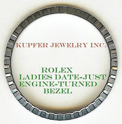 Rolex Ladies Presient, Date-Just, Date Bezel - Engine Turned - Kupfer Jewelry - 1