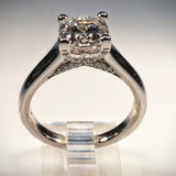 Ritani Ritani Engagement Ring Micro-Pave Set Platinum (Mounting ONLY Center diamond sold separately) - Kupfer Jewelry - 3