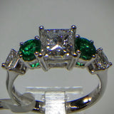 Kupfer Jewelry Exquisite Emeralds and Diamonds White Gold Ring by Kupfer Jewelry Design - Kupfer Jewelry - 2