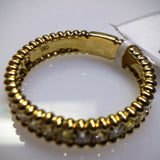 Kupfer Jewelry Yellow Gold Diamond "Beaded" Ring by Kupfer Design - Kupfer Jewelry - 3