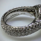 Verdi Verdi Micro-Pavé 18kwg Engagement Ring (Mounting Only) - Kupfer Jewelry - 5