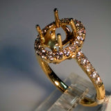 EmilyK. "Halo" Engagement Ring in 18kt Yellow Gold by EmilyK.  (Mounting Only) - Kupfer Jewelry - 3